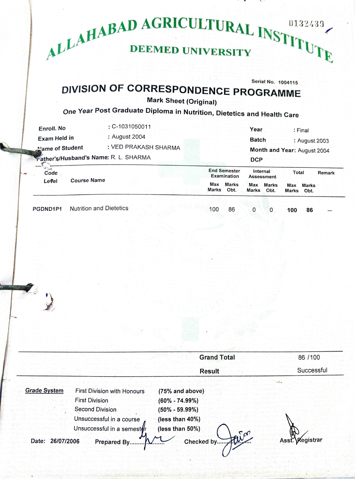 Certificate 1